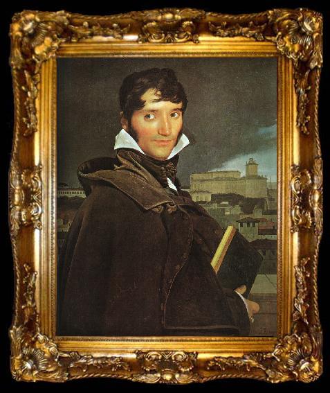 framed  Jean-Auguste Dominique Ingres Portrait of Francois Marius Granet, ta009-2